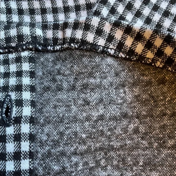 Hanna Andersson - Black and White Checkered Button-Down Shirt with collar - Picture 9 of 10